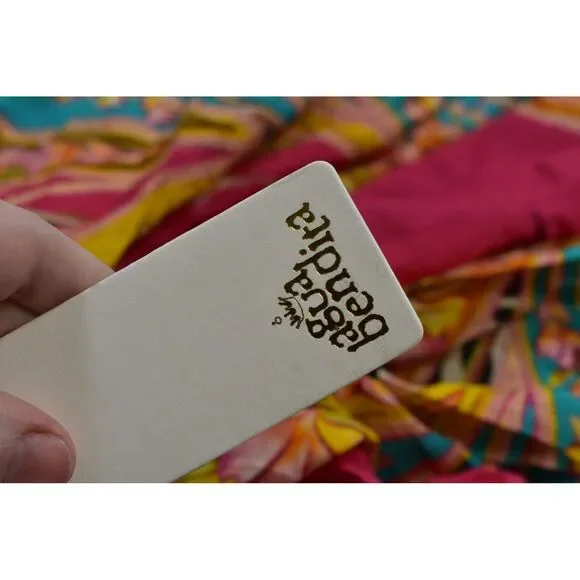 Agua Bendita Dara Lula Cover Up Multicolor Bright Print Lightweight Floral OS - Picture 7 of 7